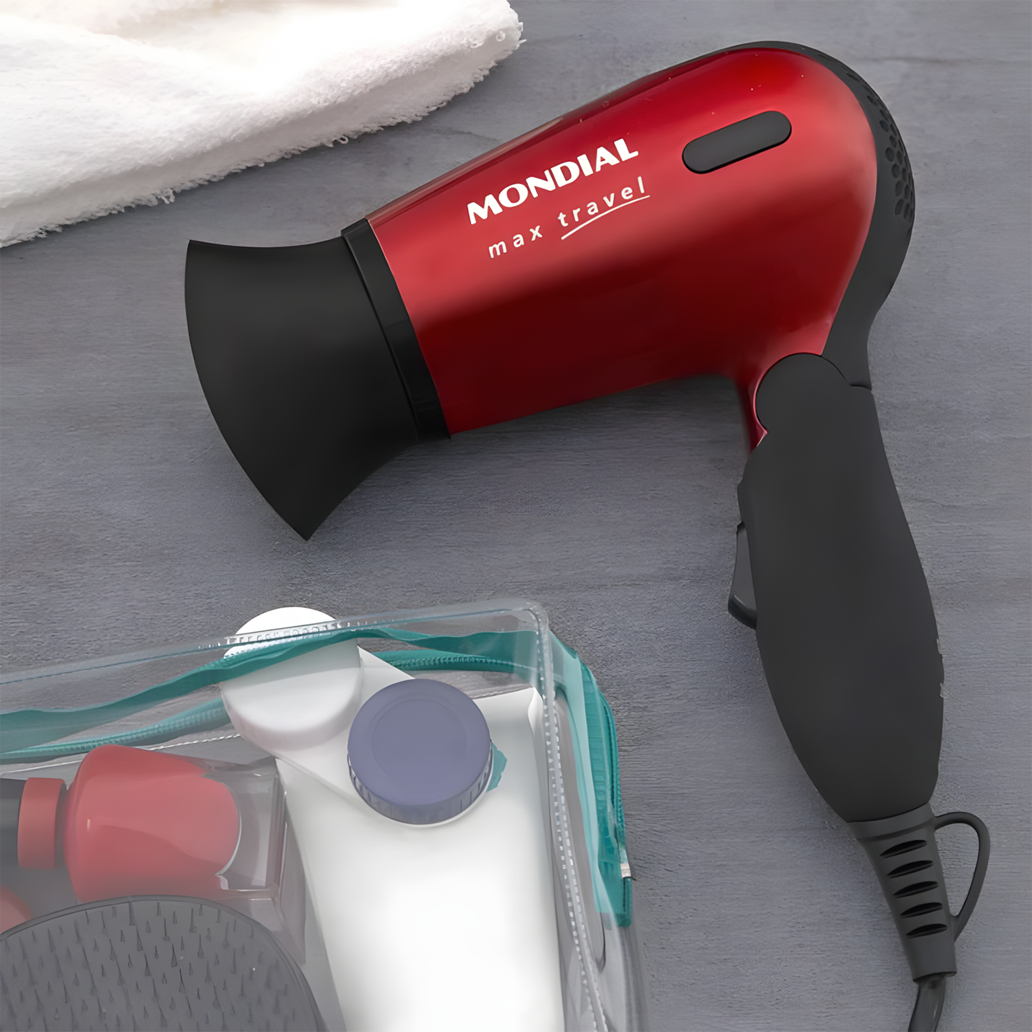 Secador De Cabelos Mondial Max Travel Sc-10 Bivolt 1200W Secador De Cabelos Mondial Max Travel Sc-10 Bivolt 1200W